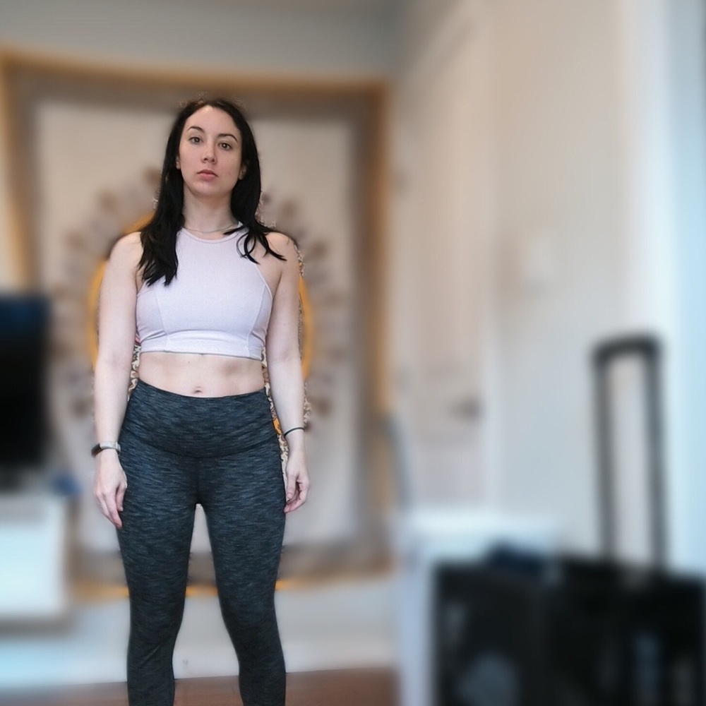 pink outdoor voices crop top